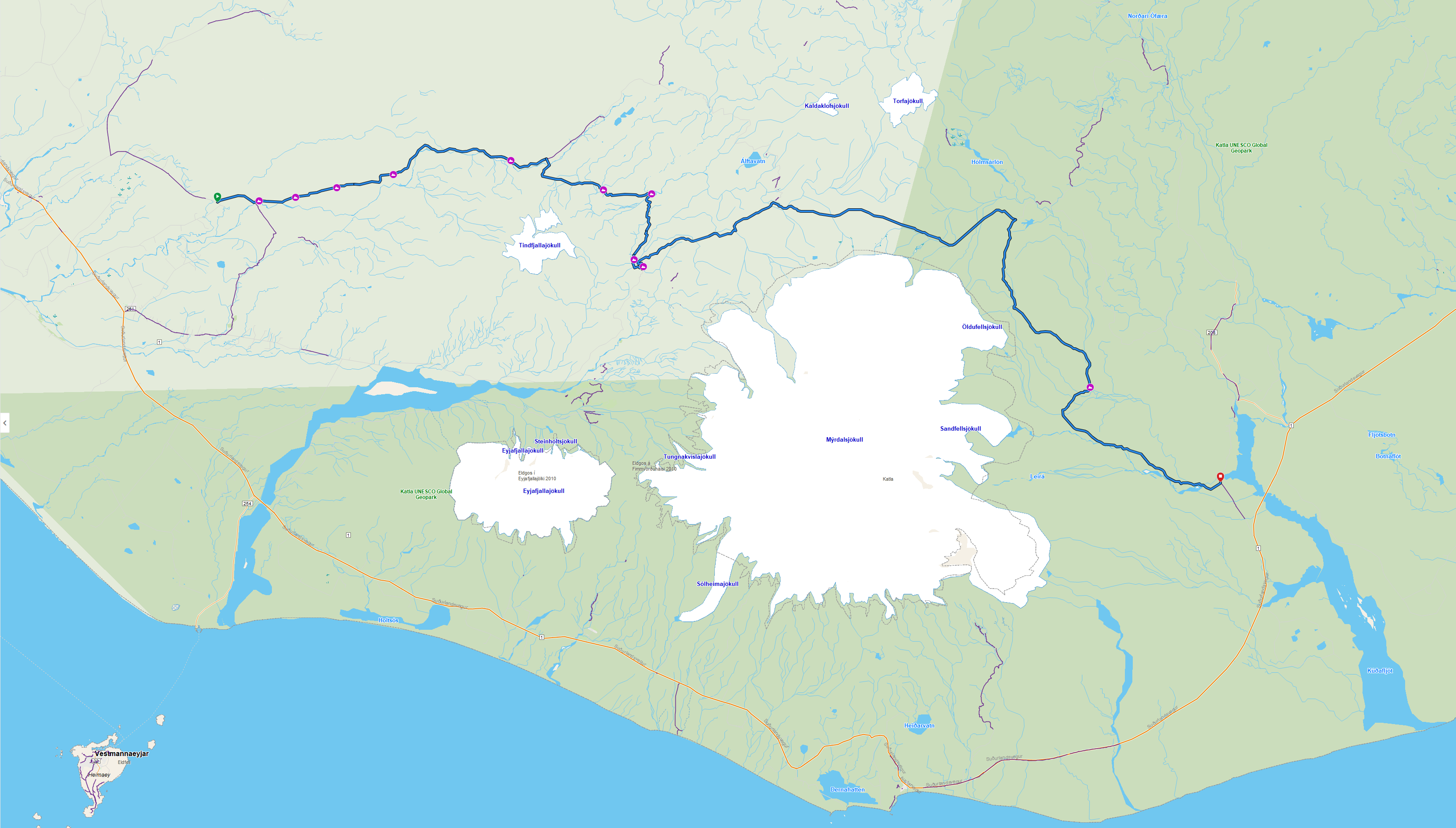 Kort af leiðinni